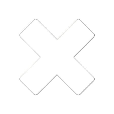 Ergomat DuraStripe Mean Lean 6inx6inx2in Round Xfts White, 30PK DSML-XR6-W-KIT